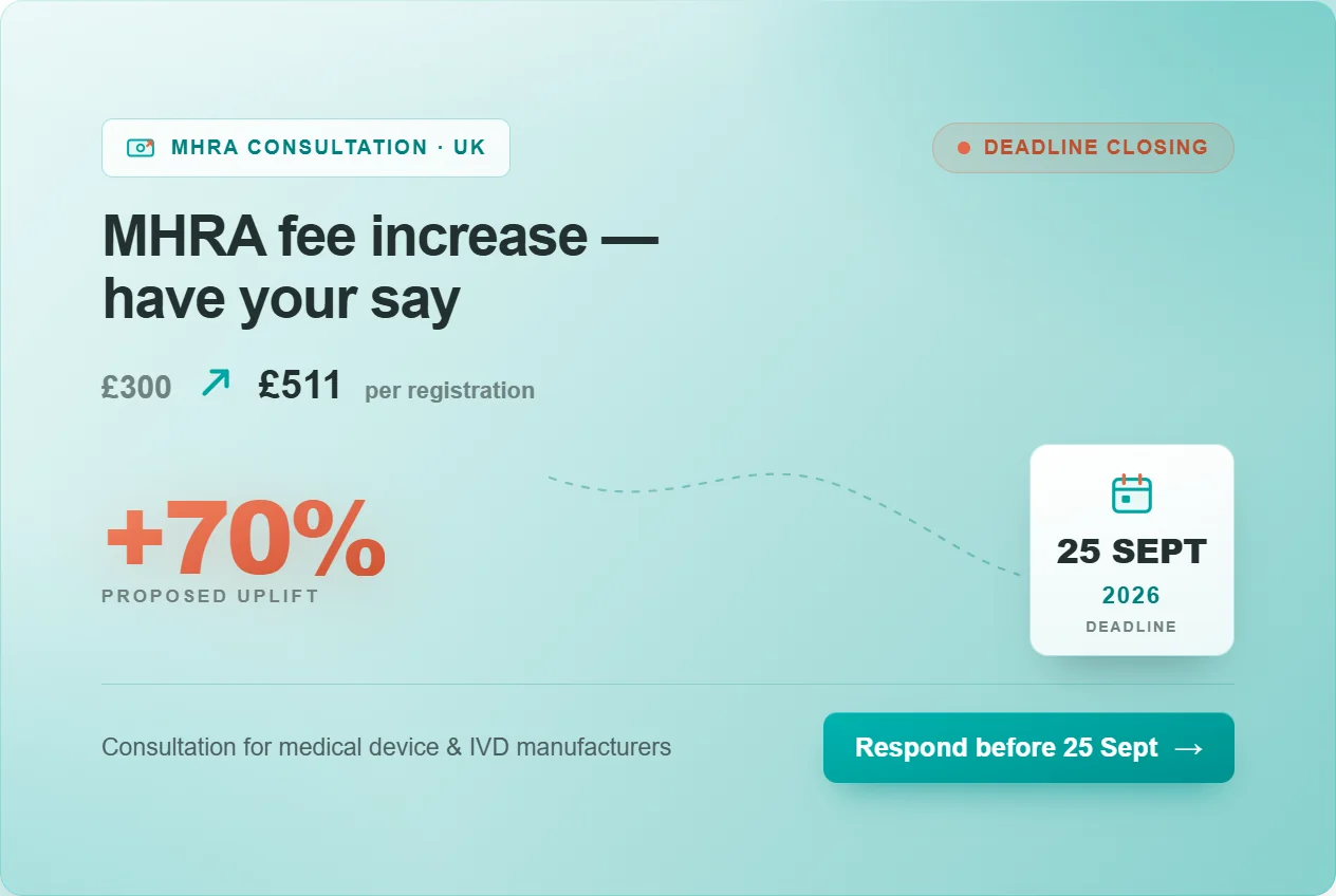 MHRA Consultation 2026 - The Fee Increases Coming for Medical Device Manufacturers in 2027