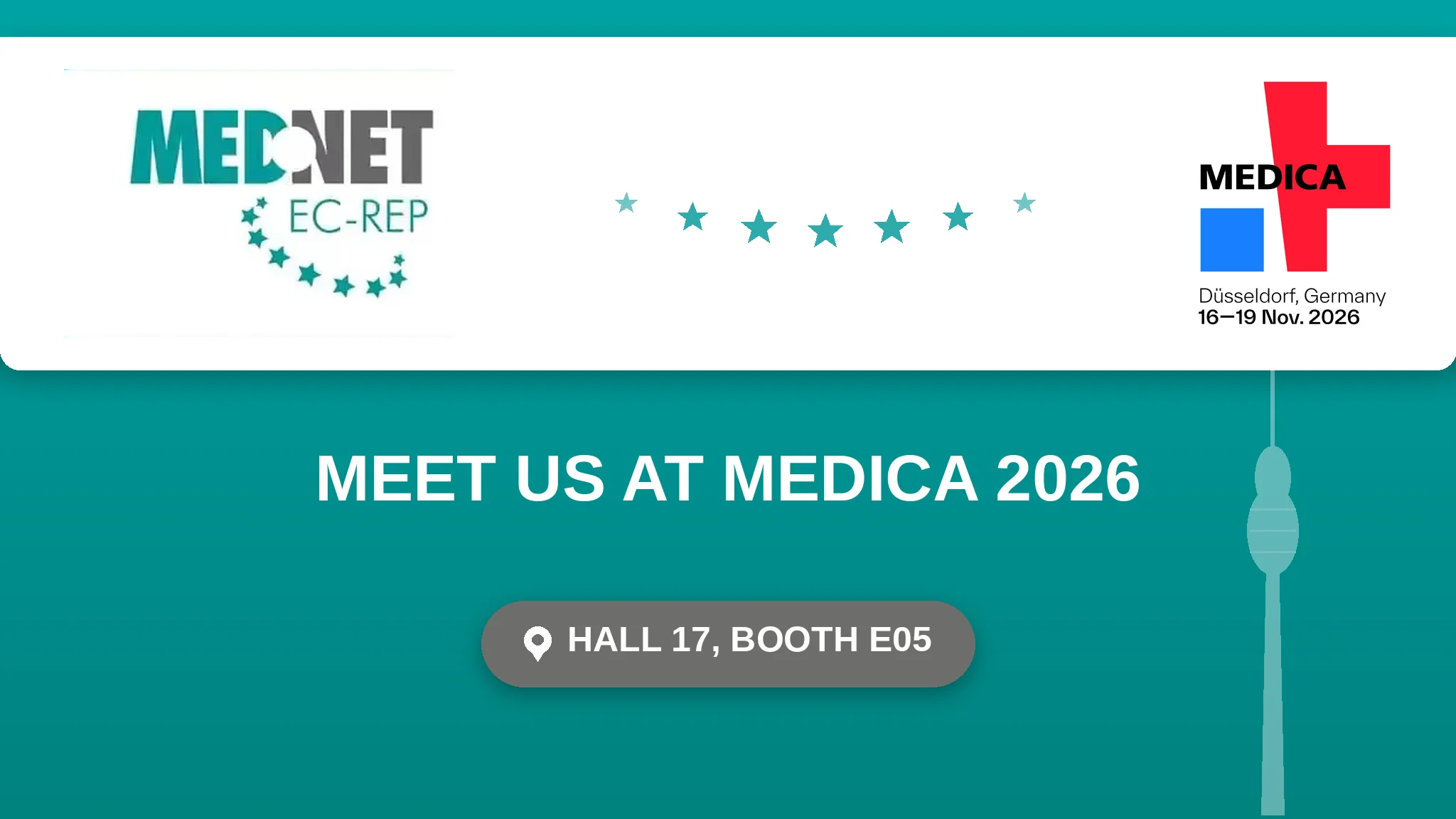MedNet EC-REP at MEDICA 2026 in Dusseldorf