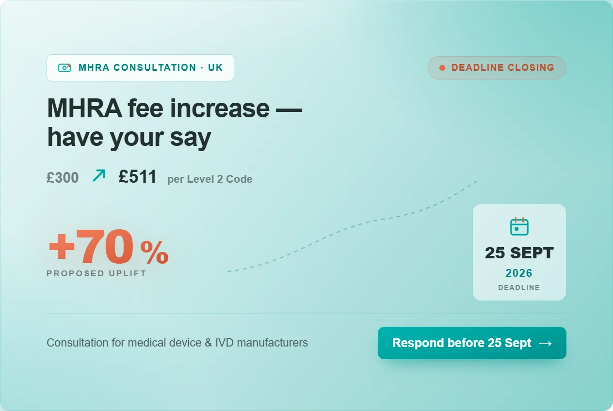 MHRA Consultation 2026: The Fee Increases Coming for Medical Device Manufacturers in 2027